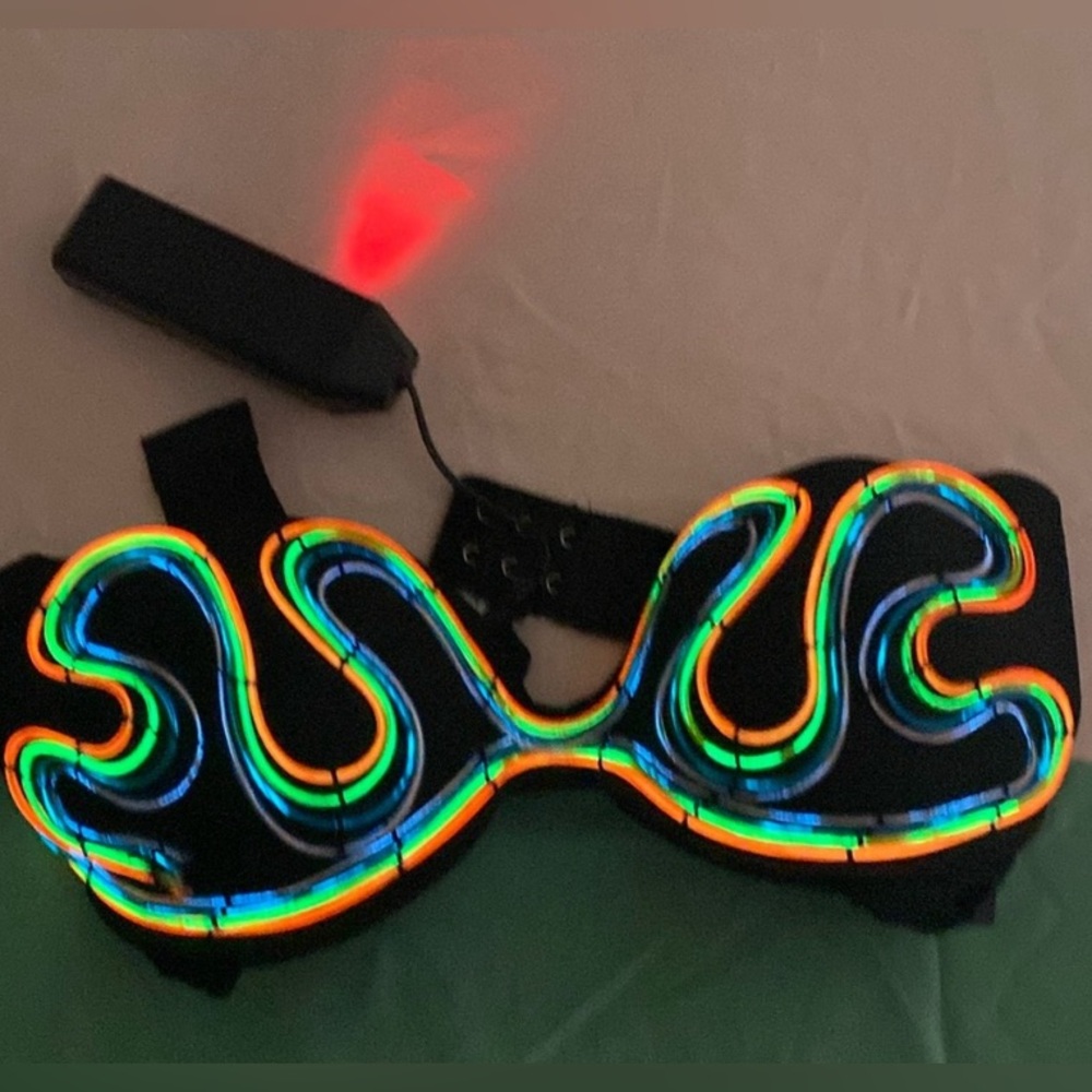 NEW Electric Styles Light Up Rave Bra Top